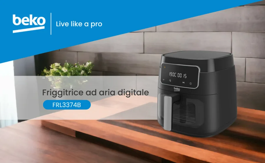 Modulo A+ Beko: friggitrice ad aria digitale in cucina